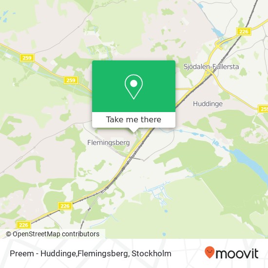 Preem - Huddinge,Flemingsberg map