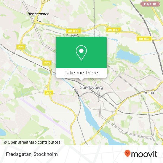 Fredsgatan map