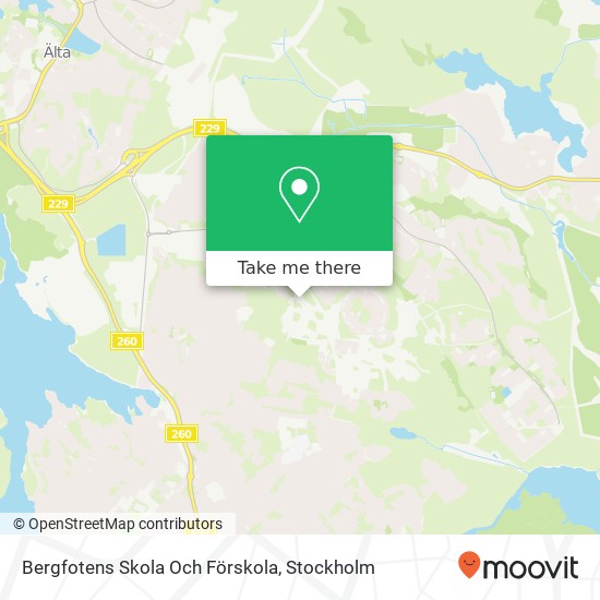 Bergfotens Skola Och Förskola map