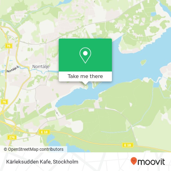 Kärleksudden Kafe map