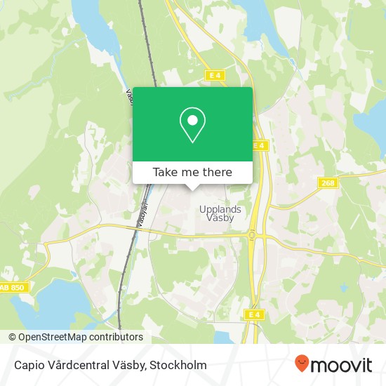 Capio Vårdcentral Väsby map