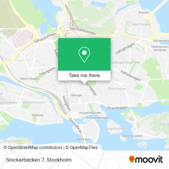 Snickarbacken 7 map