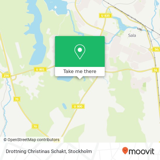 Drottning Christinas Schakt map