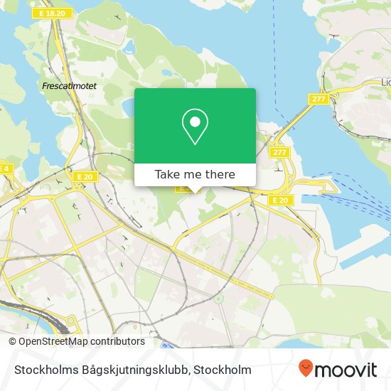 Stockholms Bågskjutningsklubb map