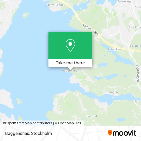 Baggensnäs map