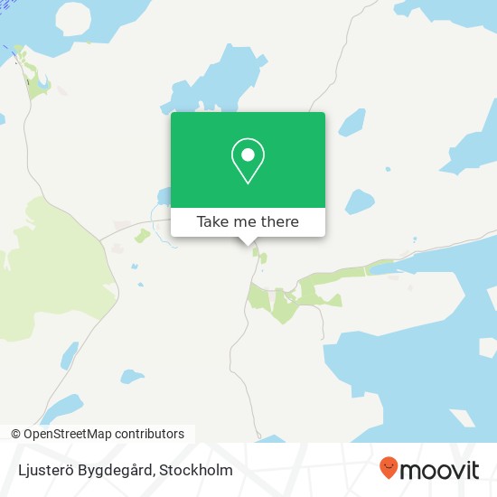 Ljusterö Bygdegård map