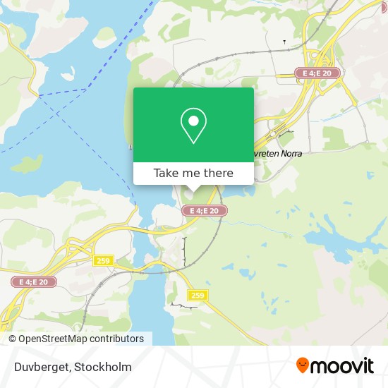 Duvberget map