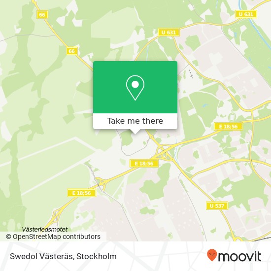 Swedol Västerås map
