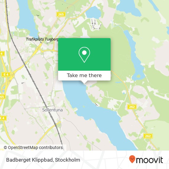 Badberget Klippbad map