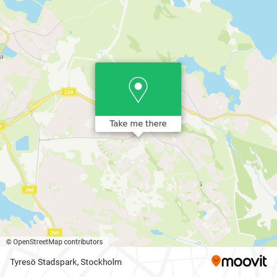 Tyresö Stadspark map