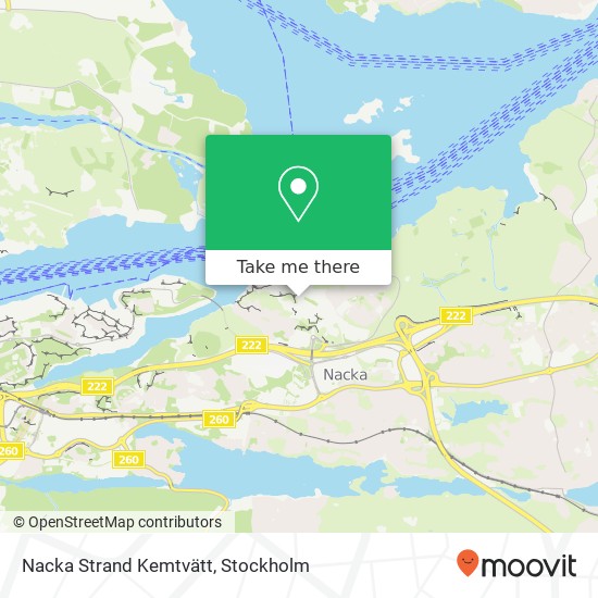 Nacka Strand Kemtvätt map