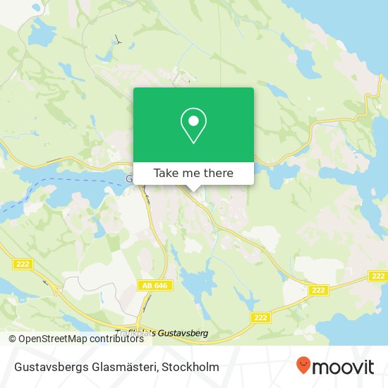 Gustavsbergs Glasmästeri map