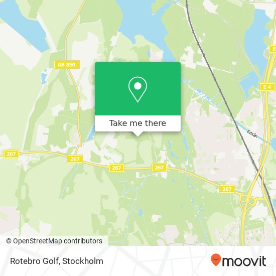 Rotebro Golf map