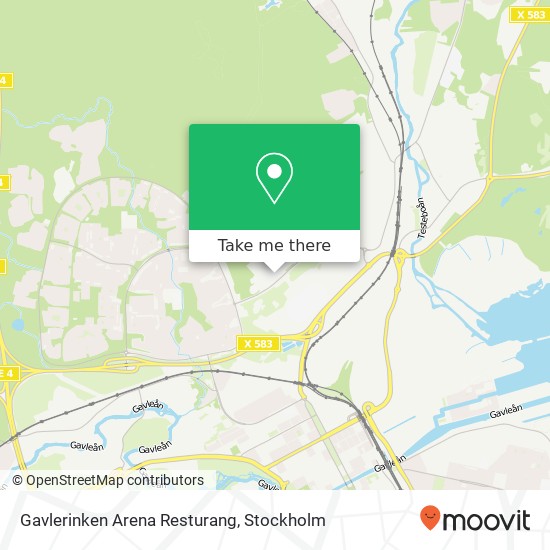 Gavlerinken Arena Resturang map