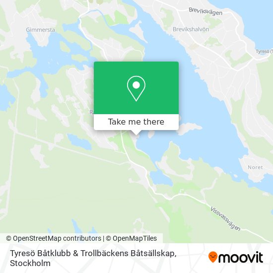 Tyresö Båtklubb & Trollbäckens Båtsällskap map