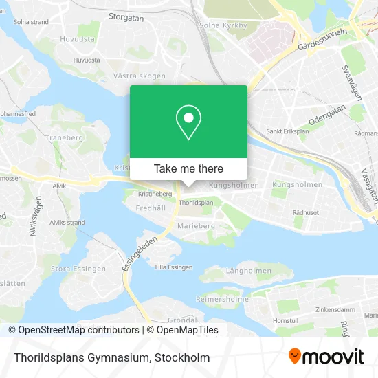 Thorildsplans Gymnasium map