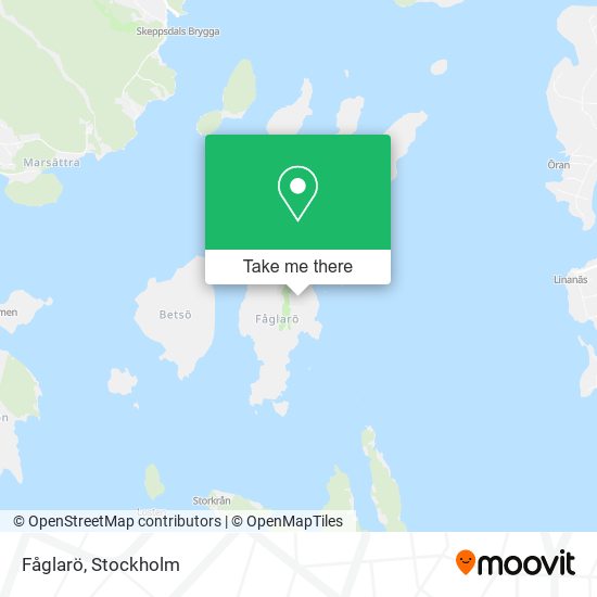 Fåglarö map