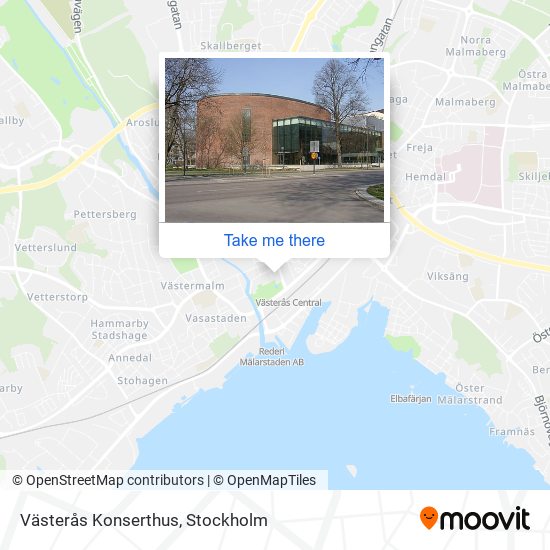 Västerås Konserthus map