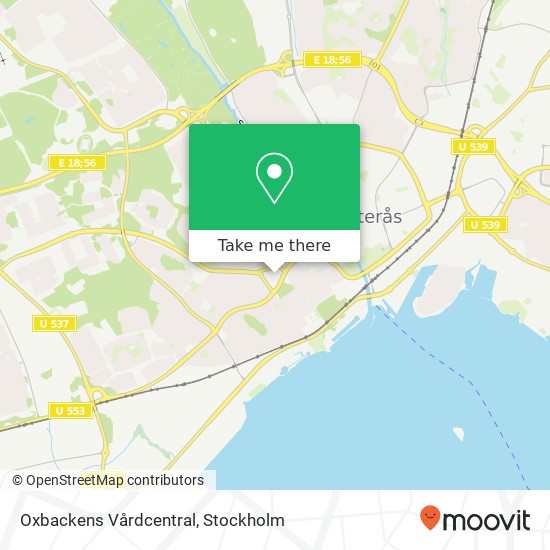 Oxbackens Vårdcentral map
