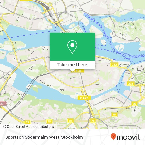 Sportson Södermalm West map