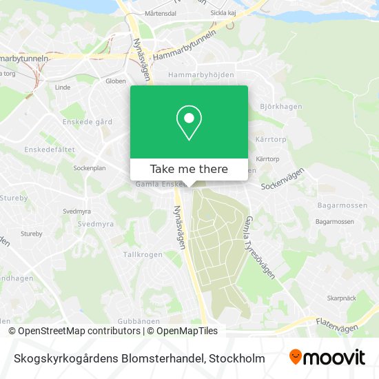 Skogskyrkogårdens Blomsterhandel map