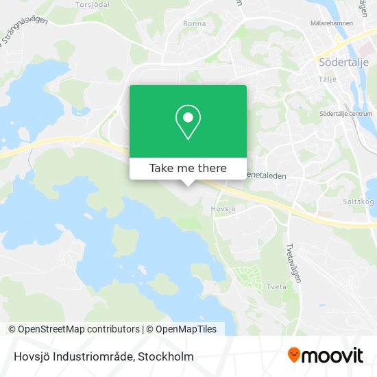 Hovsjö Industriområde map