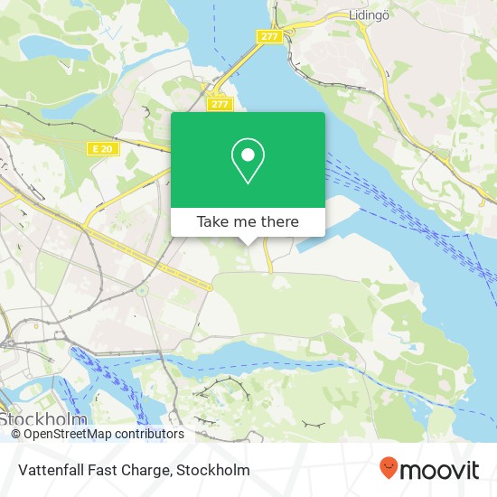 Vattenfall Fast Charge map