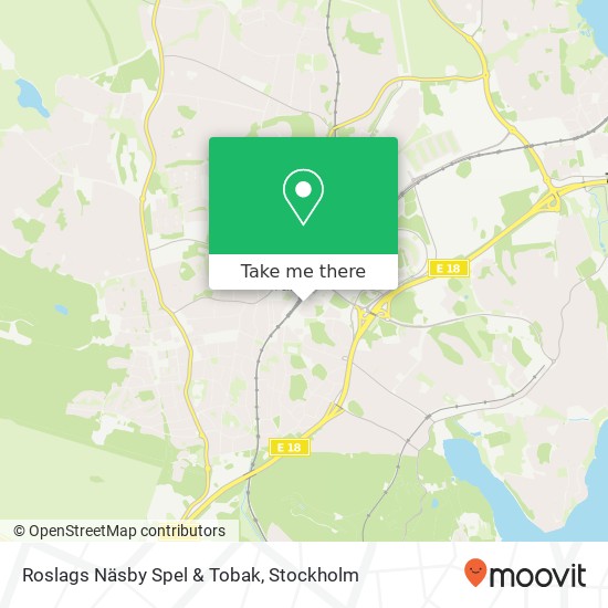 Roslags Näsby Spel & Tobak map