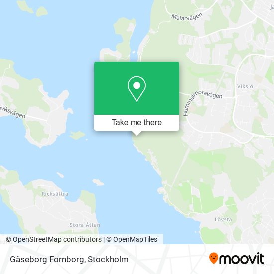 Gåseborg Fornborg map