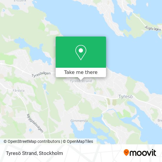 Tyresö Strand map