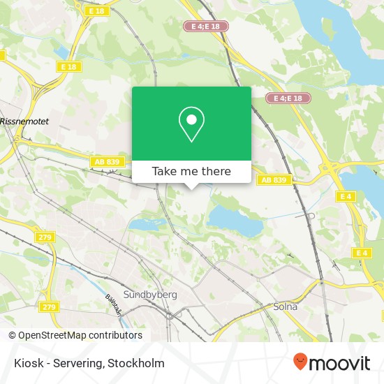 Kiosk - Servering map