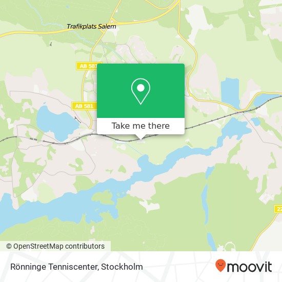 Rönninge Tenniscenter map