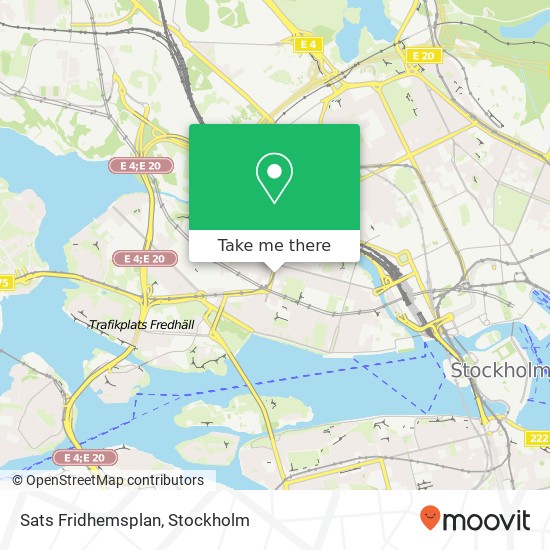 Sats Fridhemsplan map