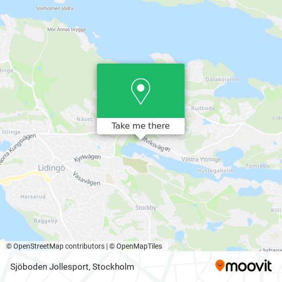 Sjöboden Jollesport map