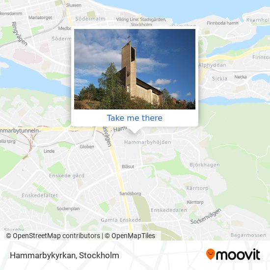 Hammarbykyrkan map