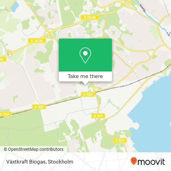 Växtkraft Biogas map