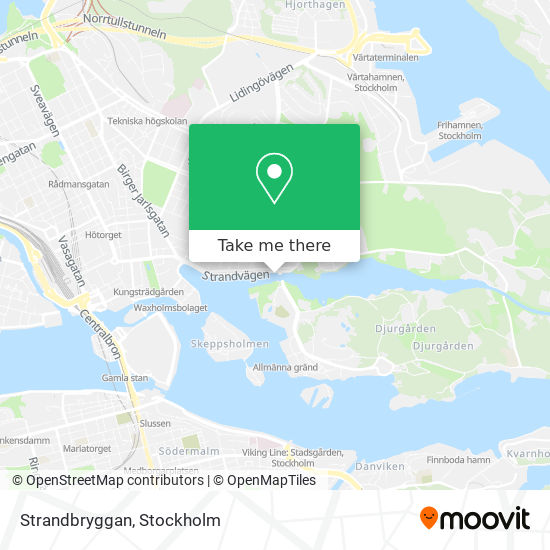 Strandbryggan map