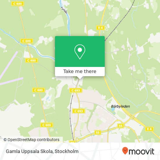 Gamla Uppsala Skola map