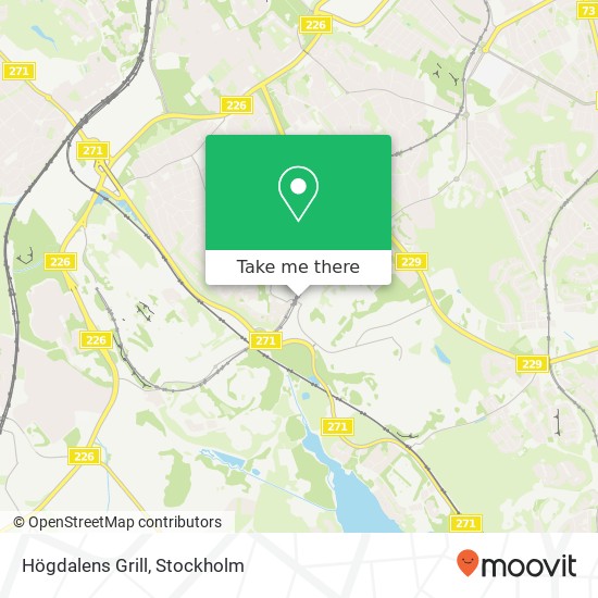 Högdalens Grill map