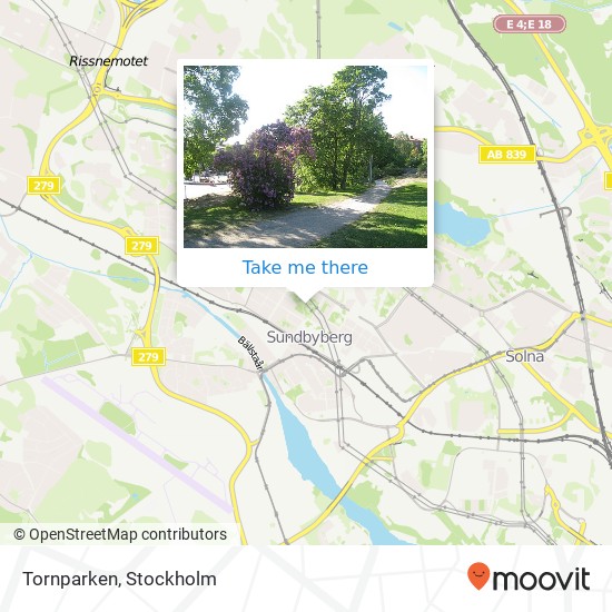 Tornparken map