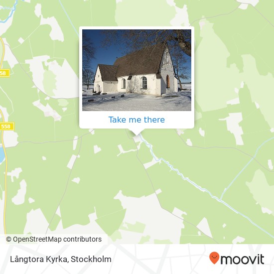 Långtora Kyrka map