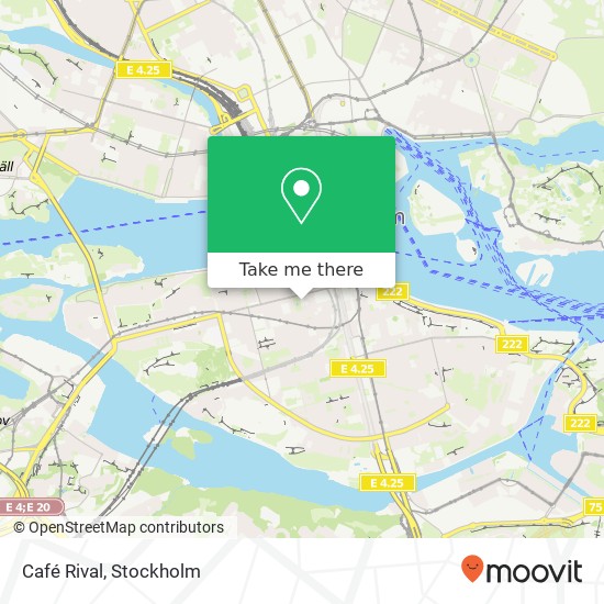 Café Rival map