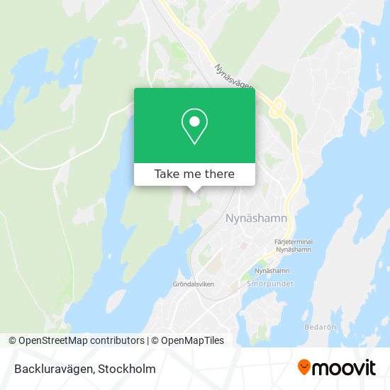 Backluravägen map