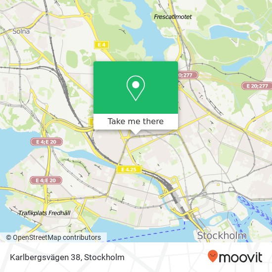 Karlbergsvägen 38 map