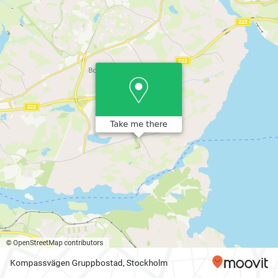 Kompassvägen Gruppbostad map