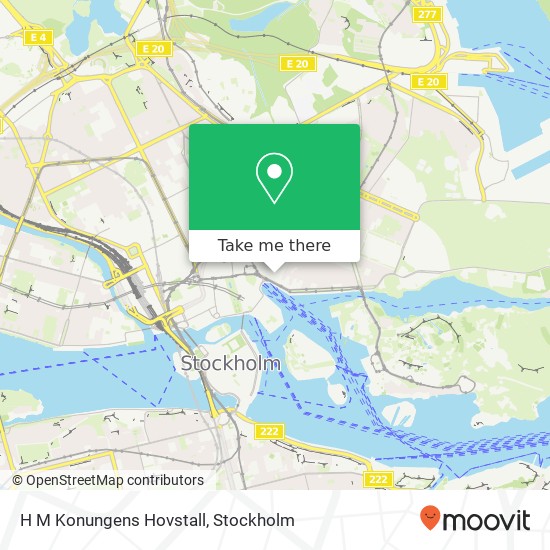 H M Konungens Hovstall map