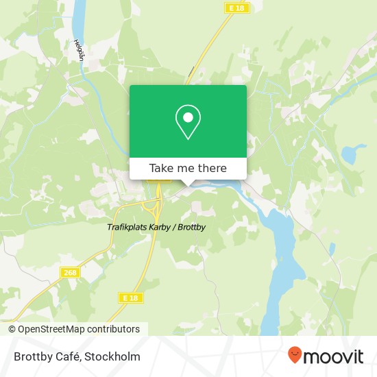 Brottby Café map