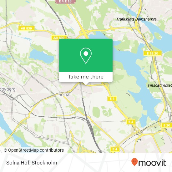 Solna Hof map