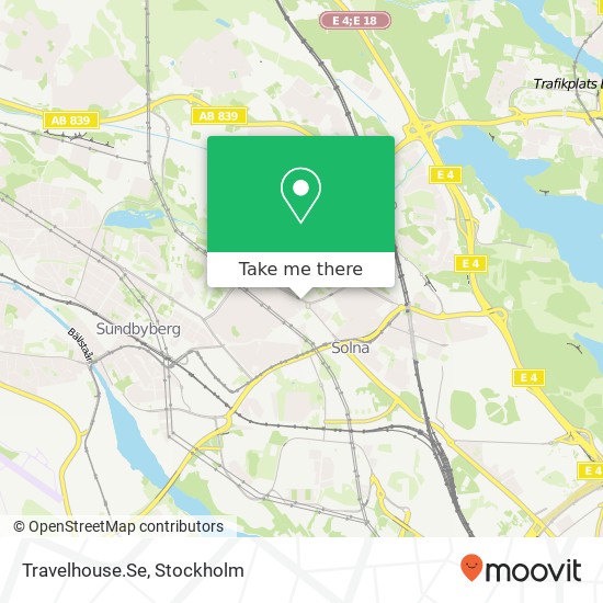 Travelhouse.Se map