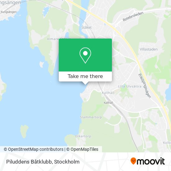 Piluddens Båtklubb map